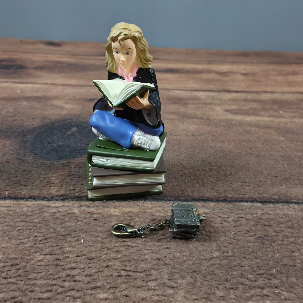 Department 56 Hermione The Bookworm Figurine Small Green Good Trinket Box Charm